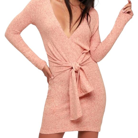 Free People Womens Dress Size Medium Ginger Cozy Tie Front Waist Sweater - Picture 1 of 7